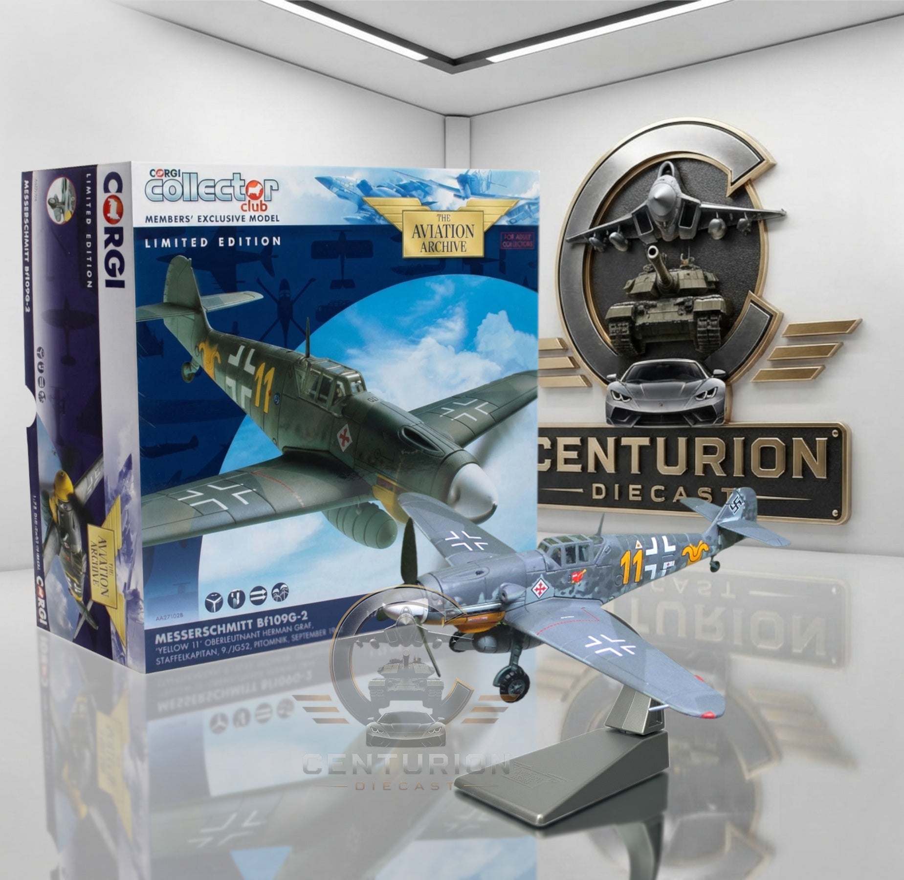 CORGI BF109G-2 "YELLOW 11" 9./JG52