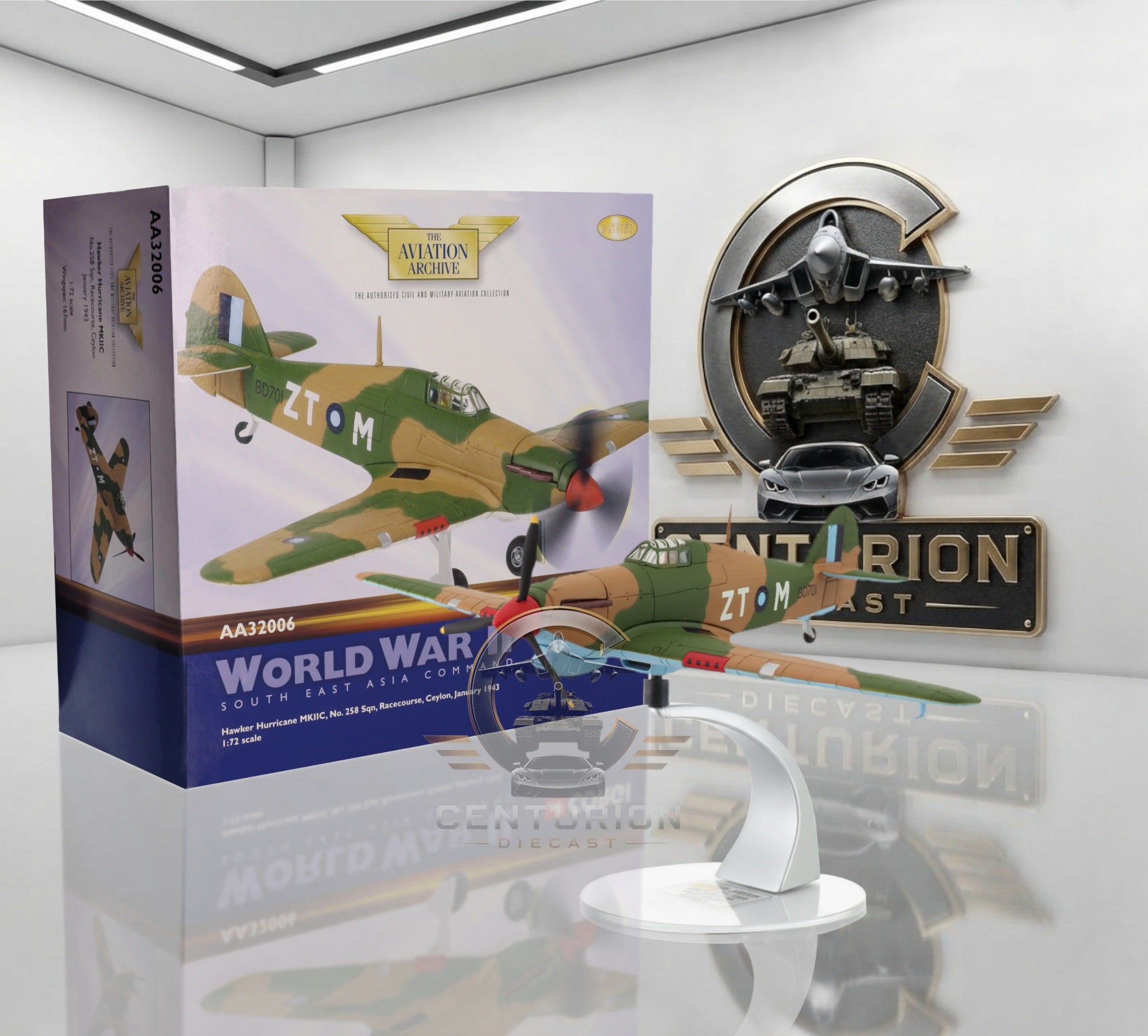 CORGI HAWKER HURRICANE MKII RAF No.258 SQN