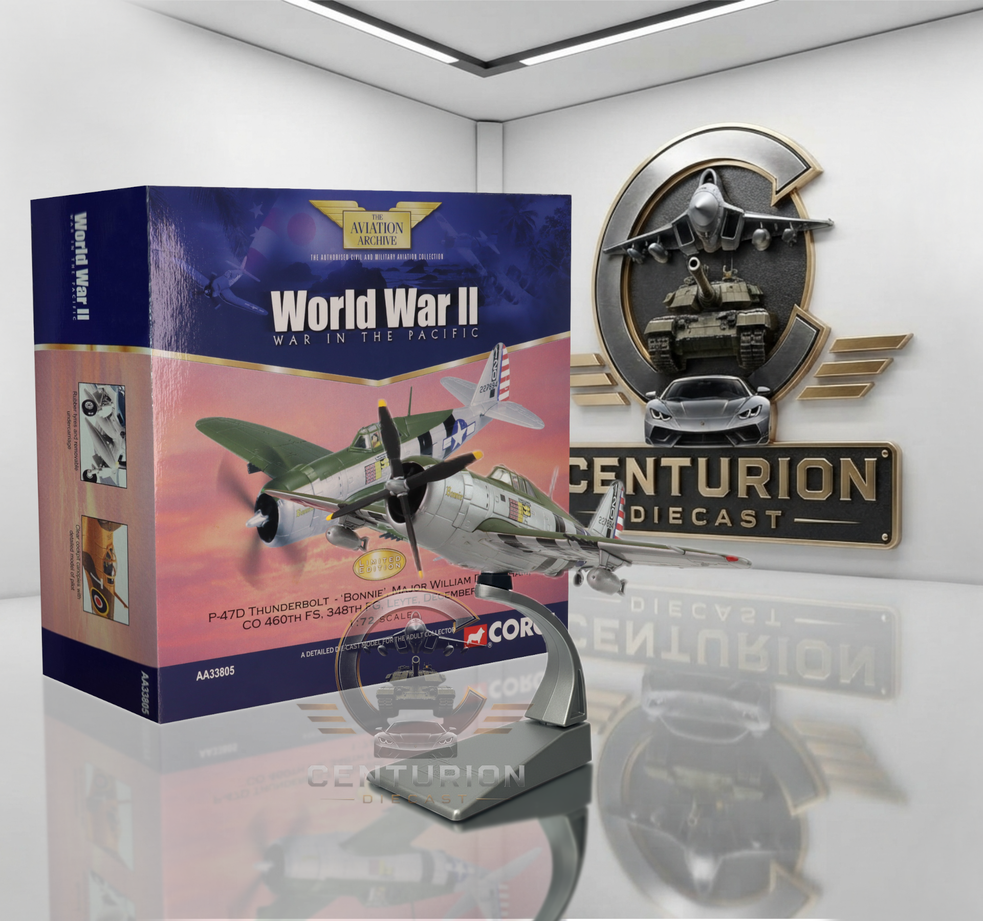 CORGI P-47D THUNDERBOLT USAAF "BONNIE" DECEMBER 1944
