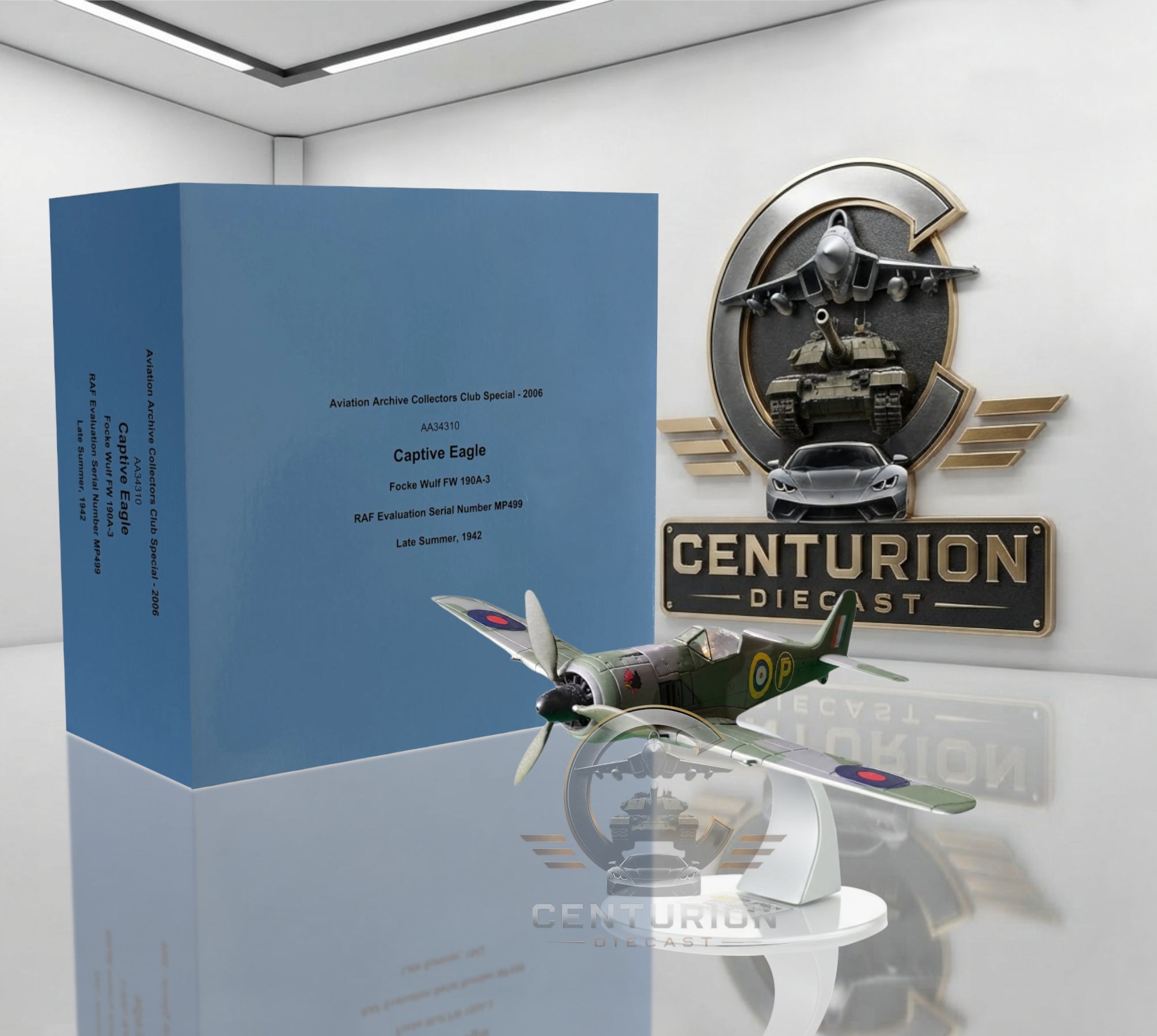 CORGI FW 190A-3 RAF EVALUATION SERIAL NUMBER MP499 LATE SUMMER 1942 (CAPTIVE EAGLE)