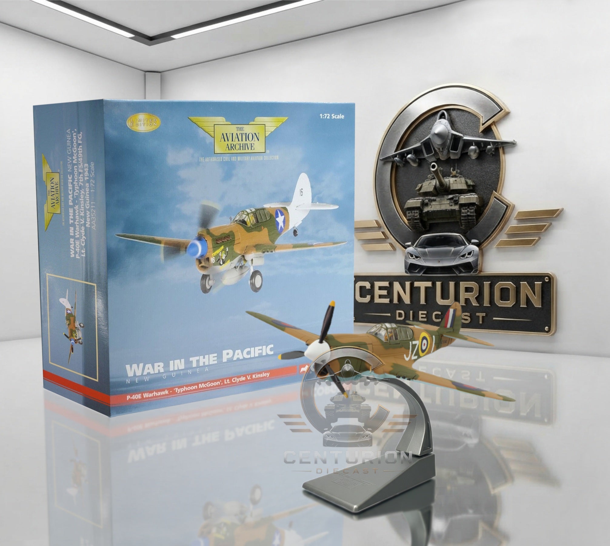 CORGI CURTISS P-40E WARHAWK RNZAF JOHNNIE GIBSON NEW ZEALAND 1942