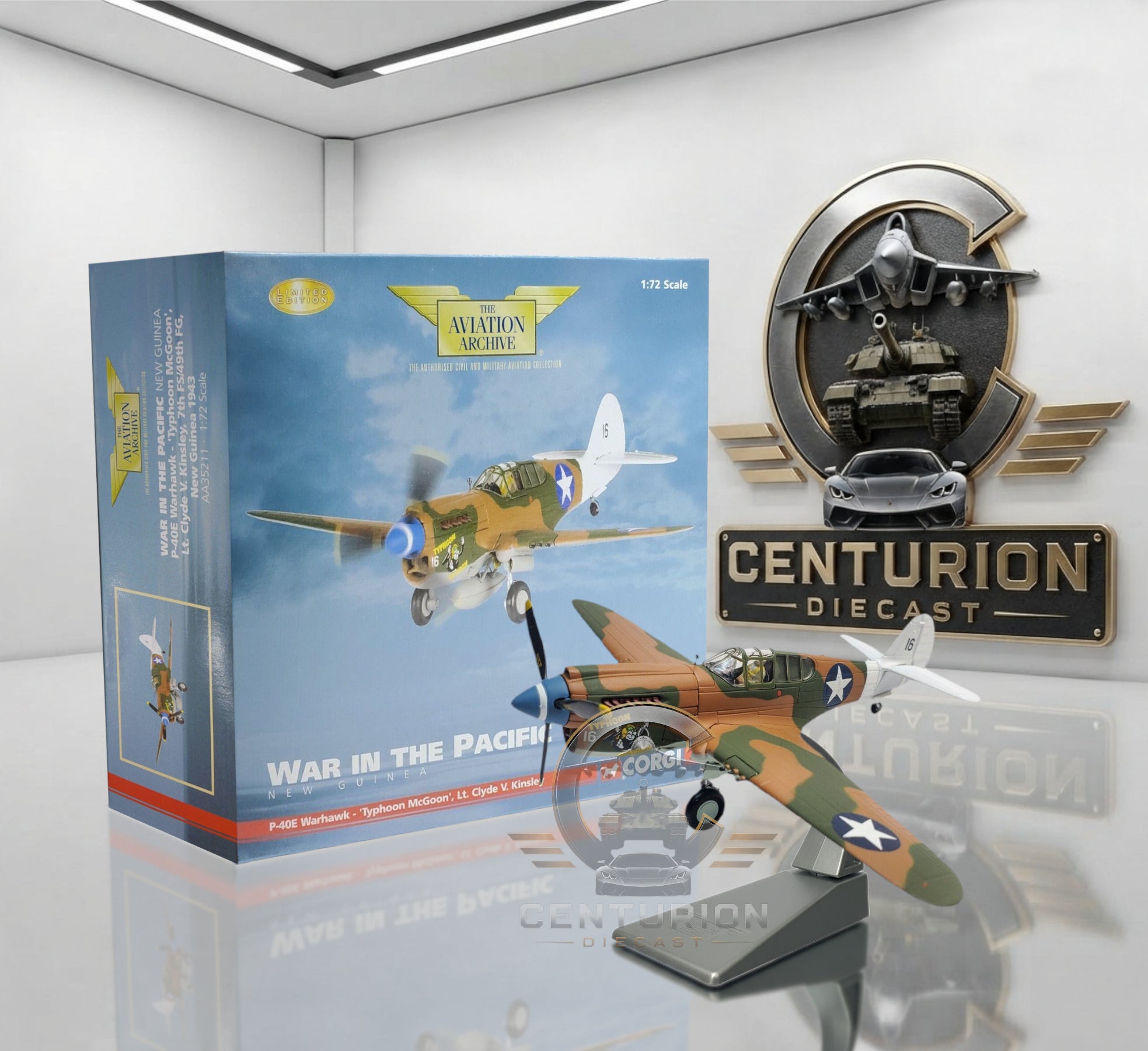 CORGI P-40E WARHAWK USAAF 49th FG, 7th FS, NEW GUINEA, 1943