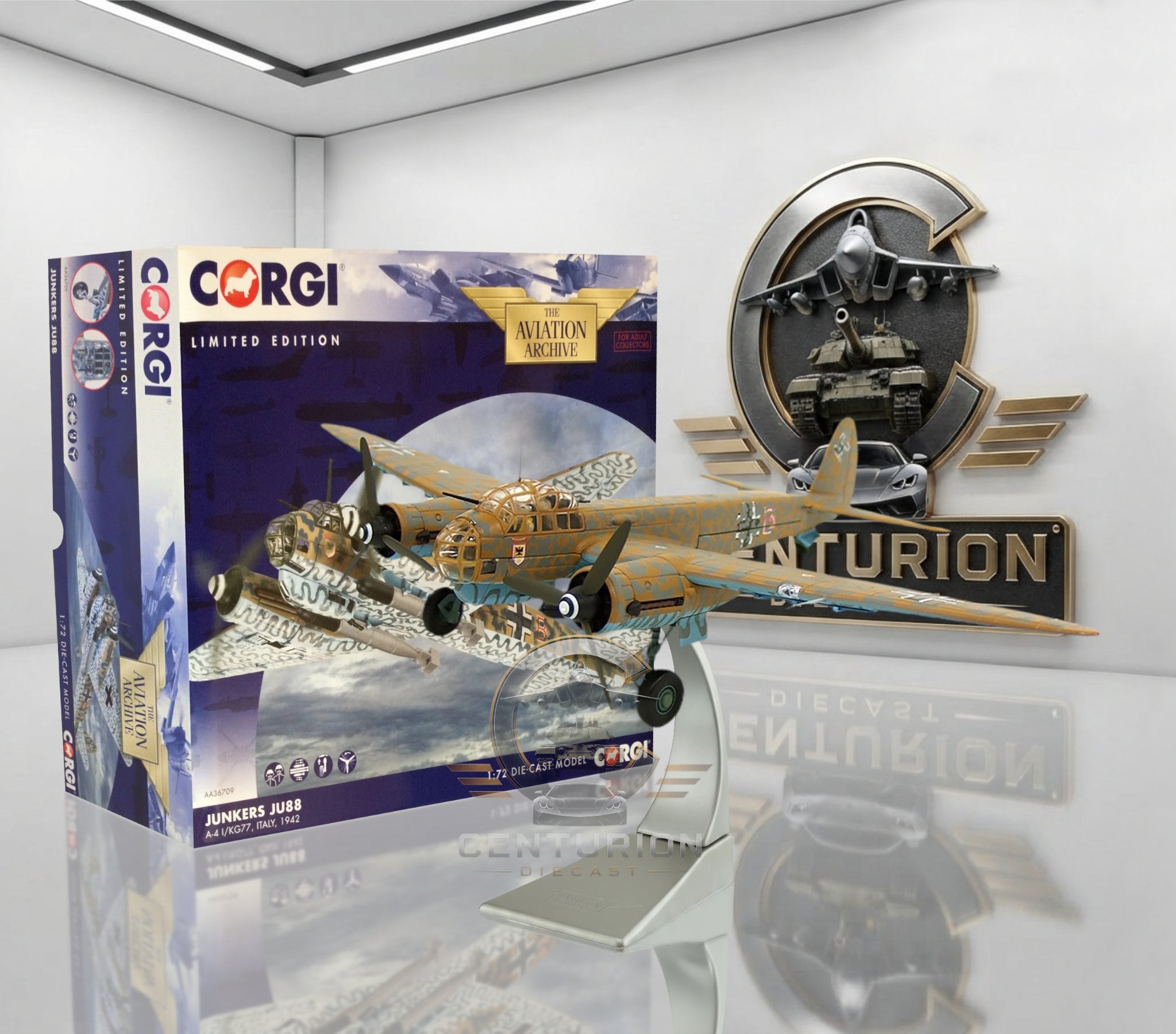 CORGI JU 88A-4 LUFTWAFFE I/KG 77 ITALY 1942