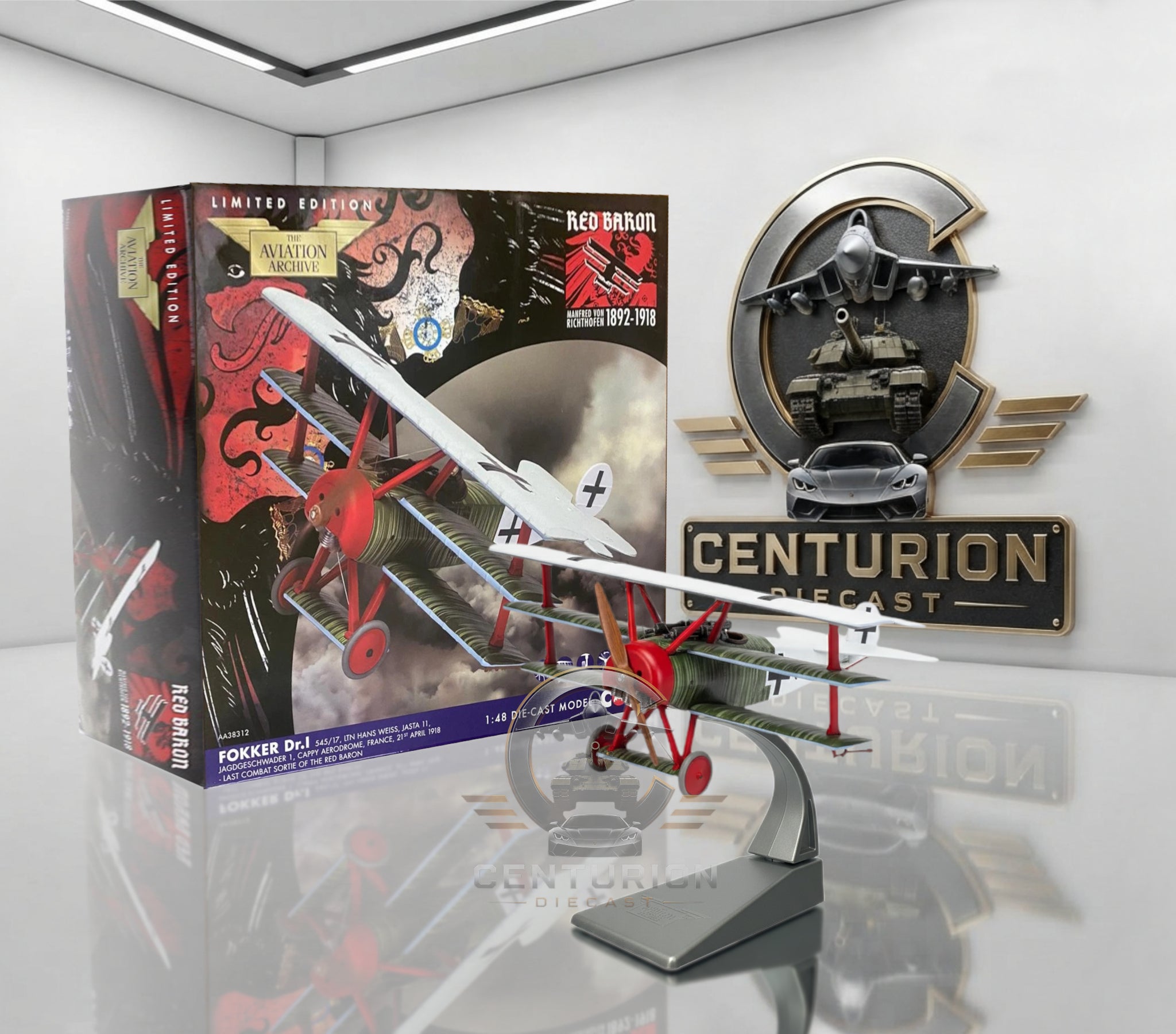 CORGI FOKKER DR1 TRIPLANE LTN HANS WEISS