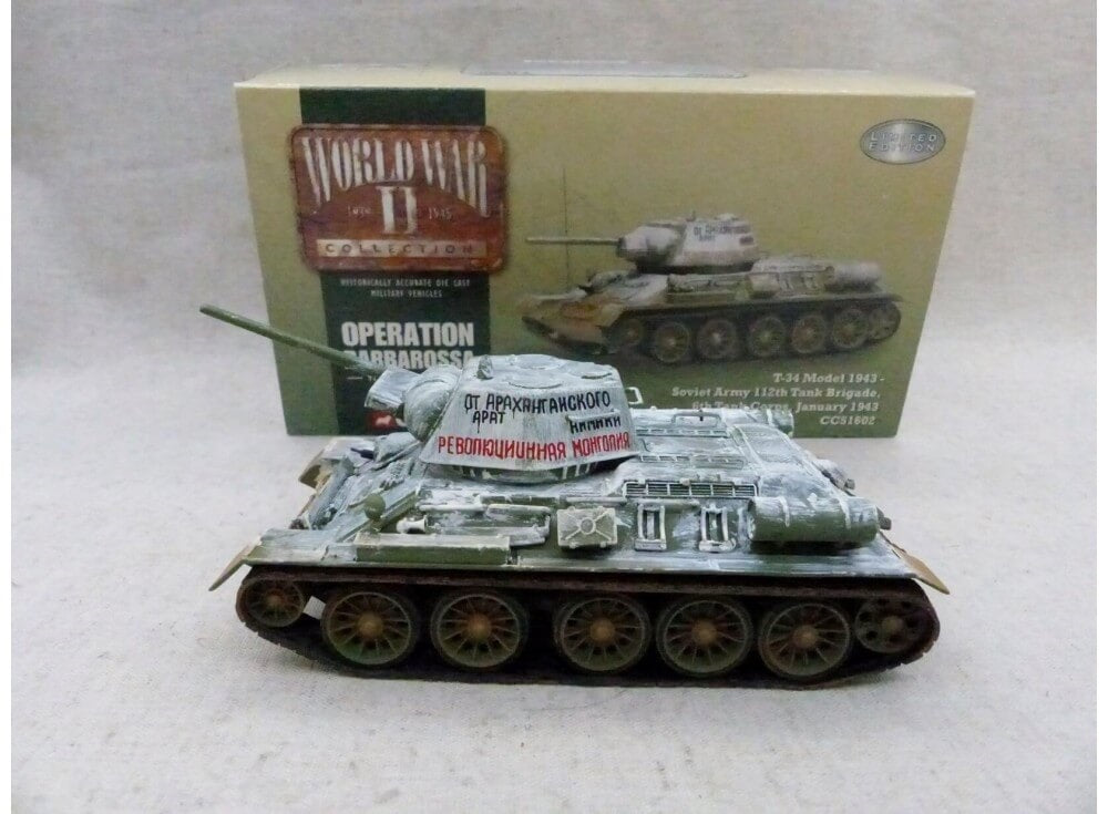 CORGI T-34 MODEL 1943 SOVIET ARMY 112TH TANK BRIGADE, 6TH TANK CORPS, JANUARY 1943