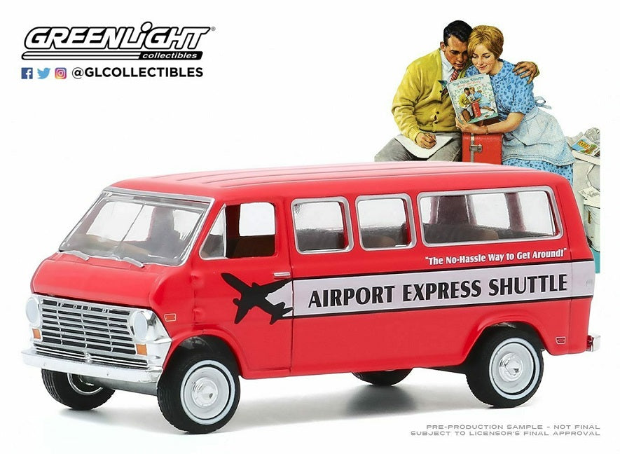 GREENLIGHT 1968 FORD CLUB WAGON - AIRPORT EXPRESS SHUTTLE