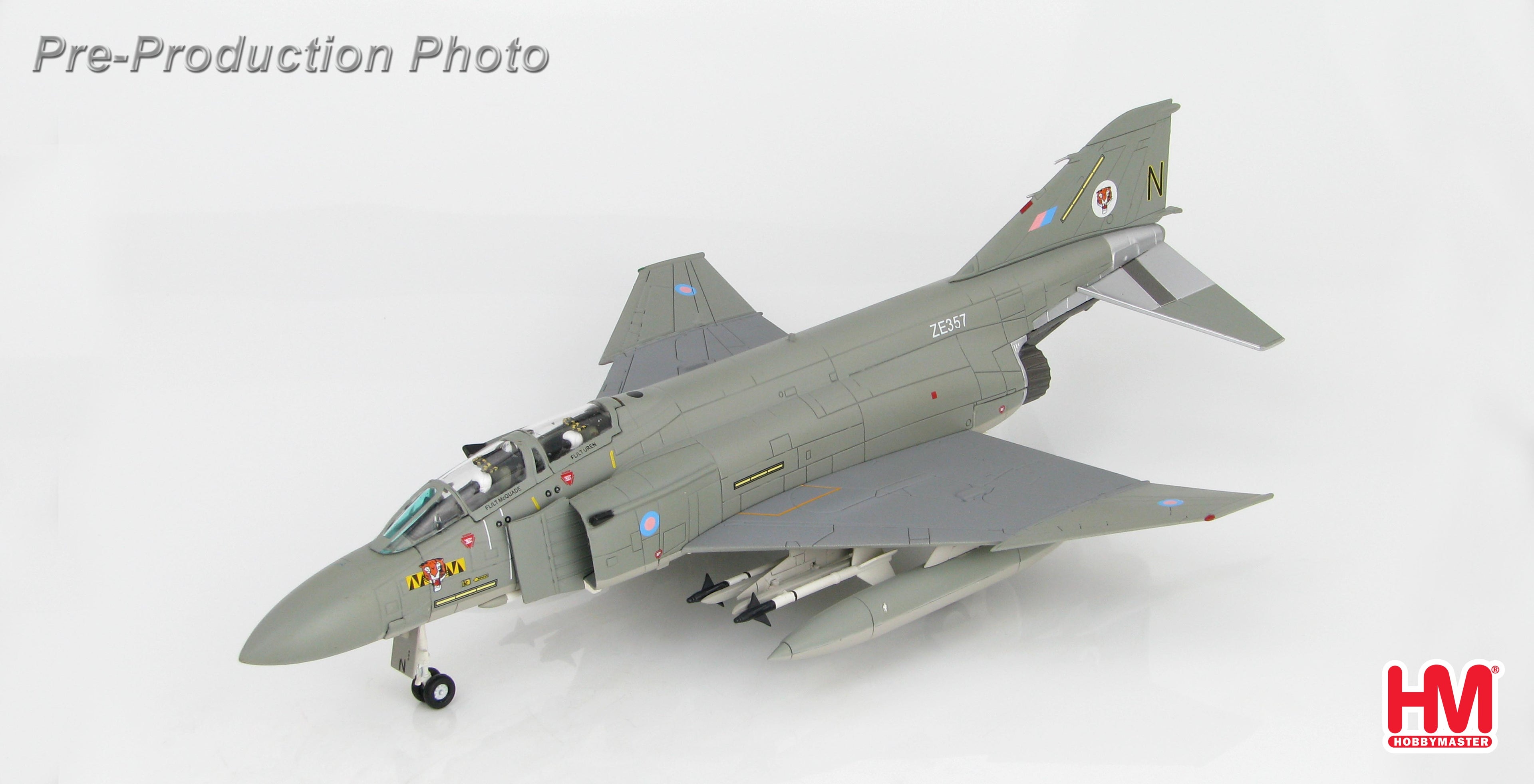 HOBBY MASTER MCDONNELL DOUGLAS F-4J PHANTOM II ROYAL AIR FORCE ZE357 NO.74 SQN, RAF WATTISHAM, ENGLAND, 1985