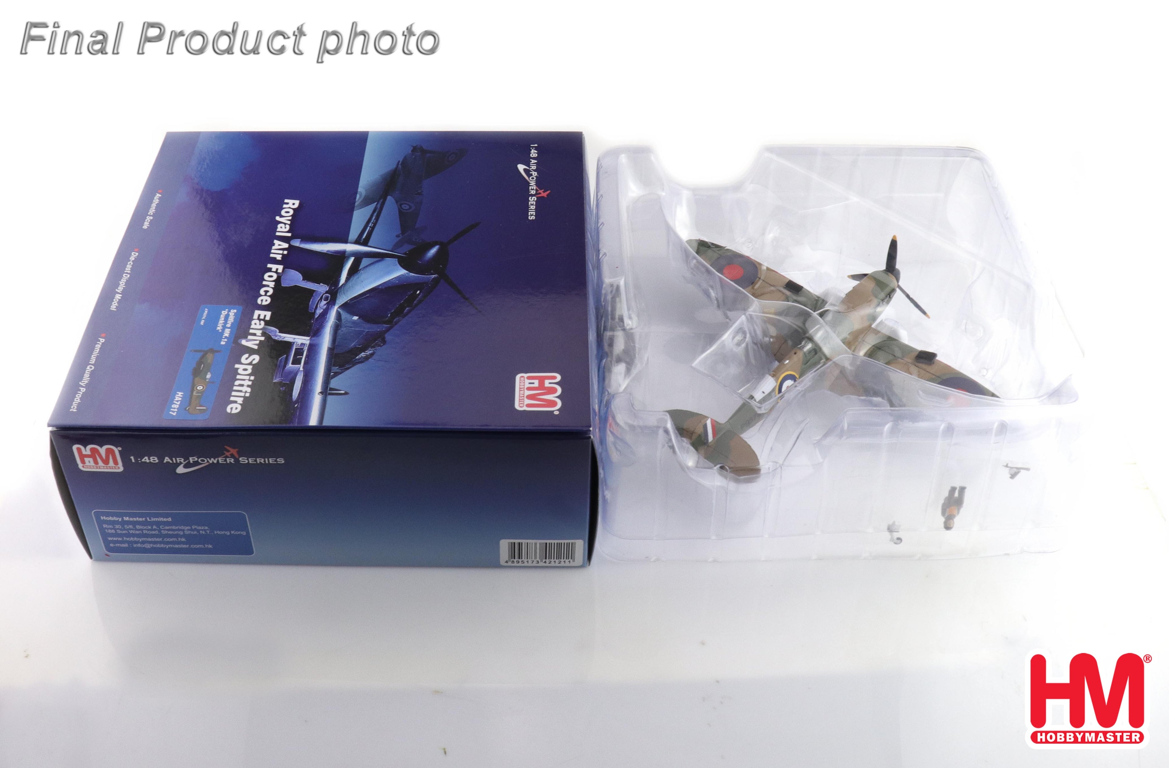 HOBBY MASTER SPITFIRE MK.1A "DUNKIRK" J/P9374 RAF