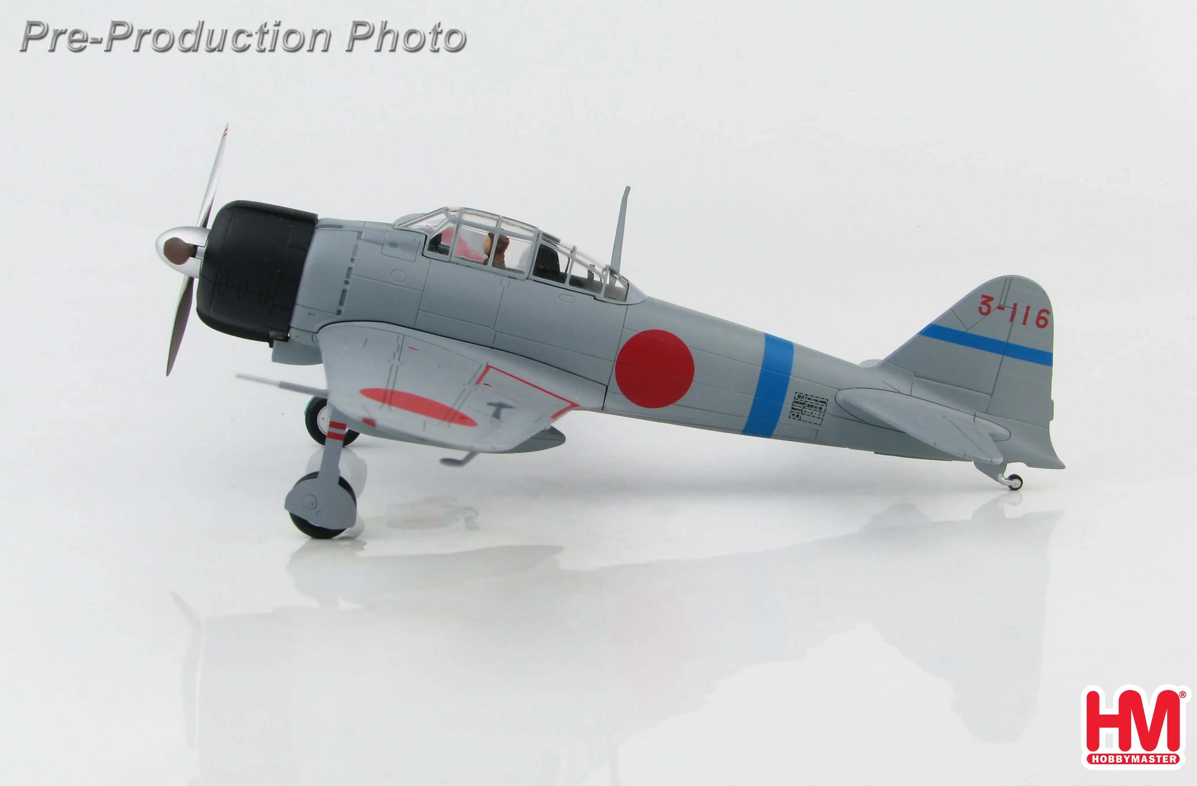 HOBBY MASTER JAPAN ZERO FIGHTER TYPE II 3-116 FLOWN BY SABURO SAKAI 12TH KOKUTAI 1940 TO I941