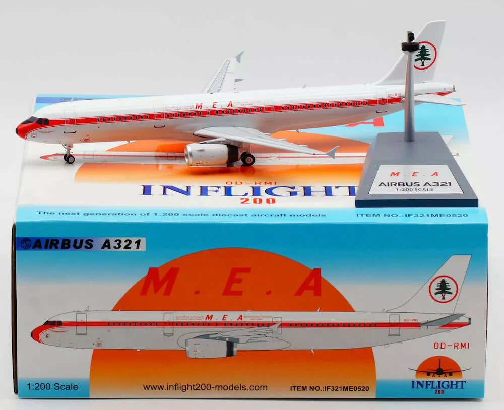 INFLIGHT200 A321 MIDDLE EAST AIRLINES "70TH ANNIVERSARY SCHEME" REG: OD-RMI