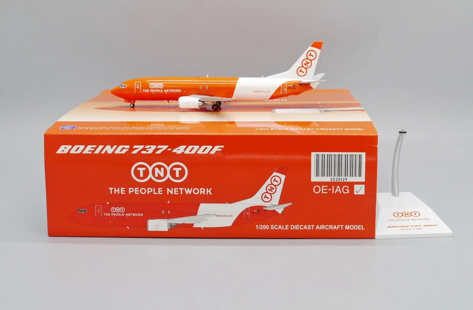 JC WINGS B737-400(SF) TNT (ASL AIRLINES) "THE PEOPLE NETWORK" REG: OE-IAG