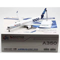 JC WINGS A350-100 AIRBUS HOUSE COLOURS/QANTAS "OUR SPIRIT FLIES FURTHER" (FLAPS DOWN) REG: F-WMIL