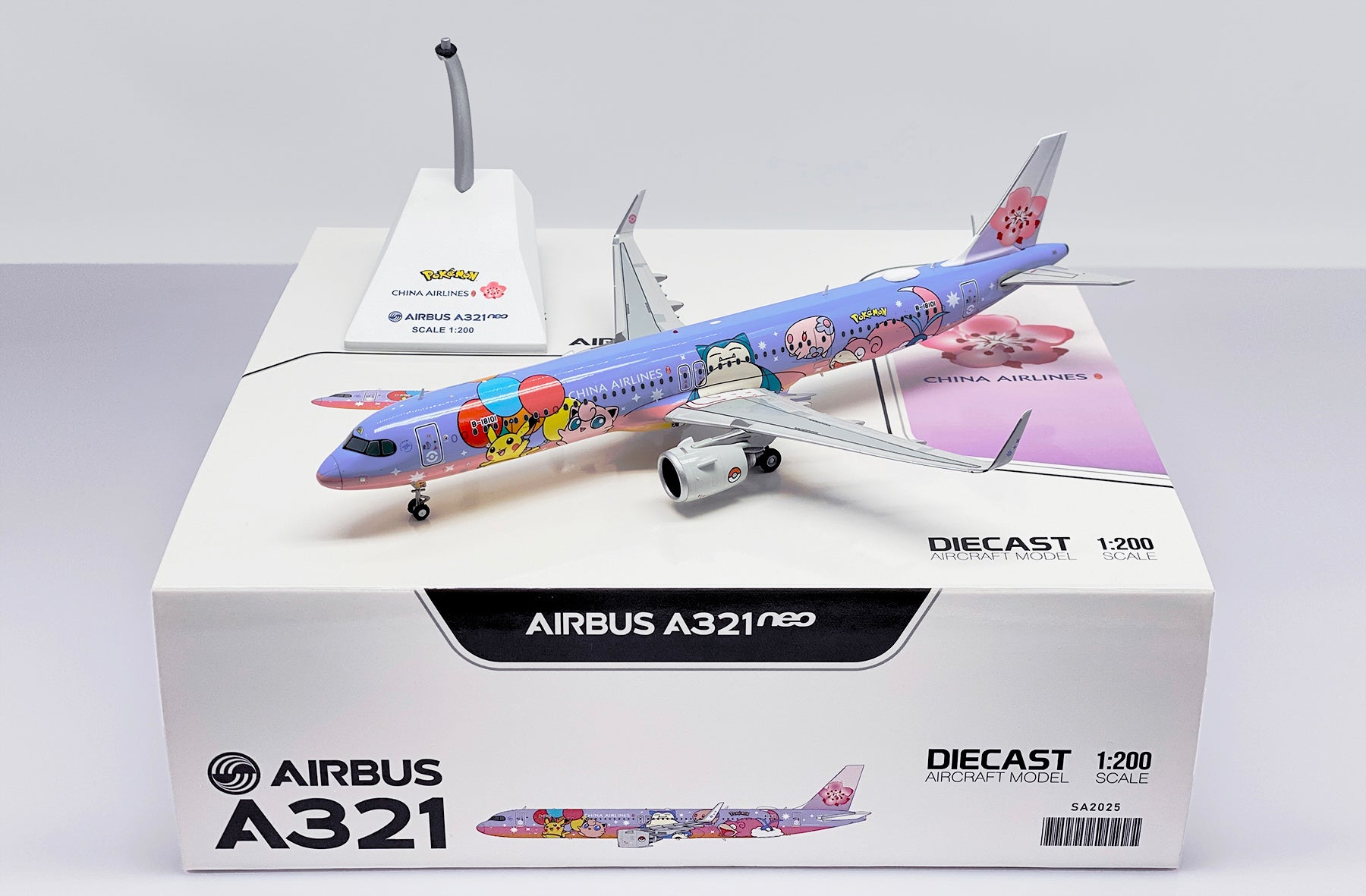 JC WINGS A321NEO CHINA AIRLINES 'PIKACHU JET CL' REG: B-18101