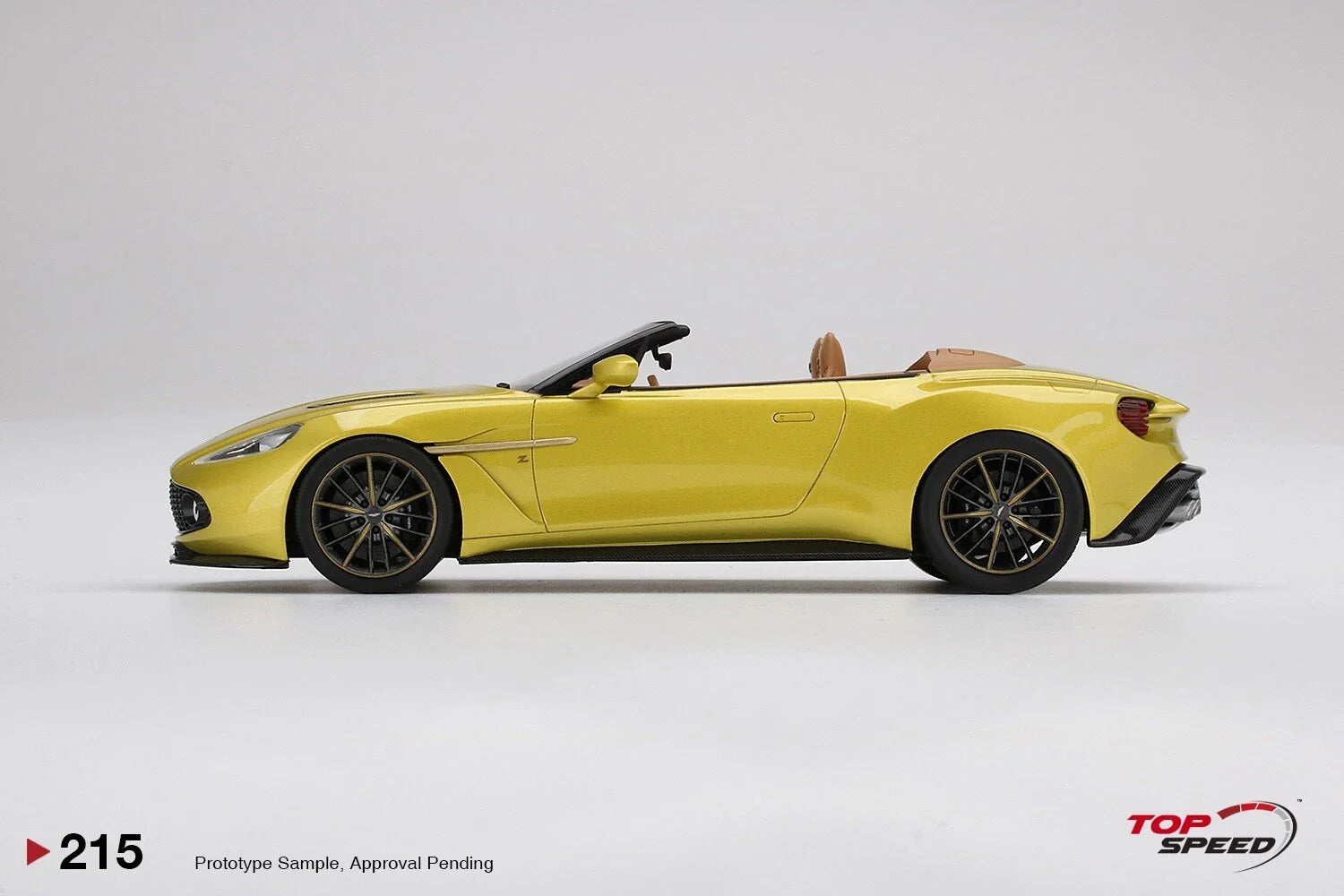 TOPSPEED ASTON MARTIN VANQUISH ZAGATO COSMOPOLITAN YELLOW