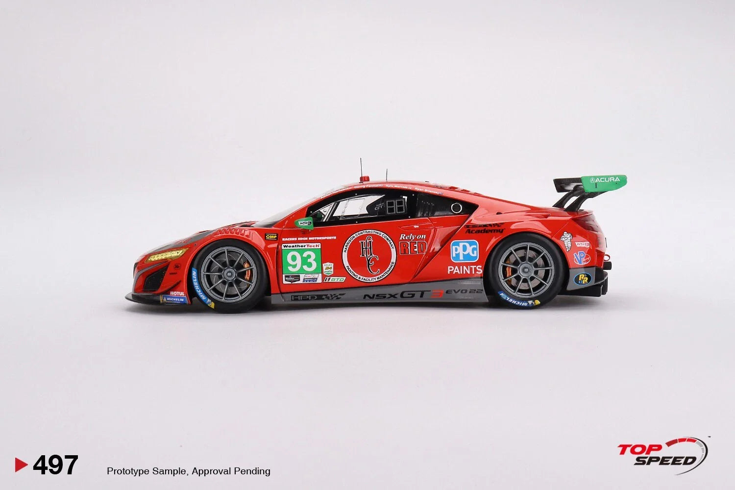 TOPSPEED ACURA NSX GT3 EVO22 NO.93 EDGE MOTORSPORTS WITH WTRANDRETTI 2023 IMSA DAYTONA 24 HRS